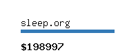 sleep.org Website value calculator