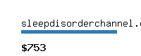 sleepdisorderchannel.com Website value calculator