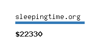 sleepingtime.org Website value calculator