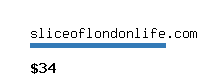 sliceoflondonlife.com Website value calculator