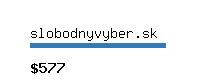 slobodnyvyber.sk Website value calculator