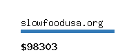 slowfoodusa.org Website value calculator