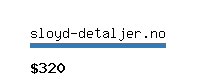 sloyd-detaljer.no Website value calculator