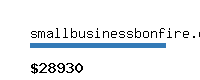 smallbusinessbonfire.com Website value calculator