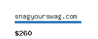 snagyourswag.com Website value calculator