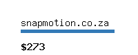 snapmotion.co.za Website value calculator