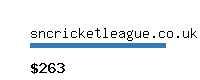 sncricketleague.co.uk Website value calculator