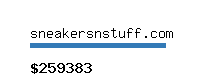 sneakersnstuff.com Website value calculator