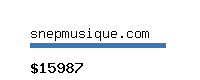 snepmusique.com Website value calculator