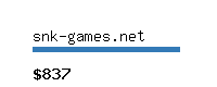 snk-games.net Website value calculator