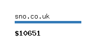 sno.co.uk Website value calculator