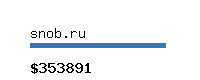 snob.ru Website value calculator