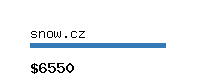 snow.cz Website value calculator