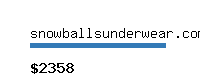 snowballsunderwear.com Website value calculator