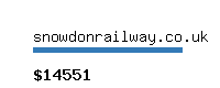 snowdonrailway.co.uk Website value calculator