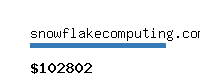 snowflakecomputing.com Website value calculator