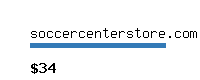 soccercenterstore.com Website value calculator