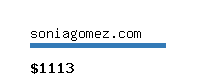 soniagomez.com Website value calculator