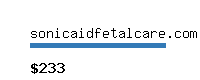 sonicaidfetalcare.com Website value calculator