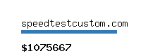 speedtestcustom.com Website value calculator