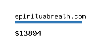 spirituabreath.com Website value calculator