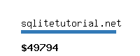 sqlitetutorial.net Website value calculator