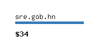 sre.gob.hn Website value calculator