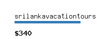 srilankavacationtours.com Website value calculator