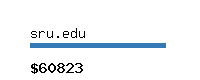 sru.edu Website value calculator
