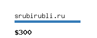 srubirubli.ru Website value calculator