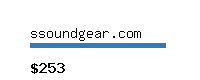 ssoundgear.com Website value calculator