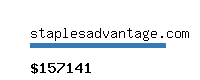 staplesadvantage.com Website value calculator