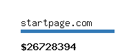 startpage.com Website value calculator