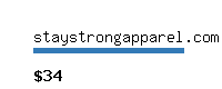 staystrongapparel.com Website value calculator