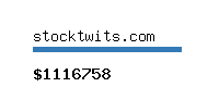 stocktwits.com Website value calculator