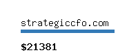 strategiccfo.com Website value calculator