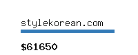 stylekorean.com Website value calculator