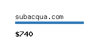 subacqua.com Website value calculator