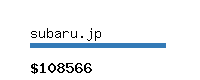 subaru.jp Website value calculator