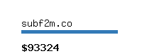 subf2m.co Website value calculator