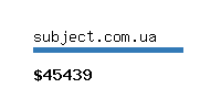 subject.com.ua Website value calculator