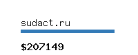 sudact.ru Website value calculator