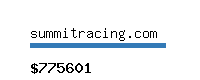 summitracing.com Website value calculator