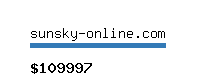 sunsky-online.com Website value calculator