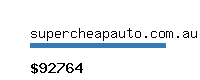 supercheapauto.com.au Website value calculator