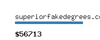 superiorfakedegrees.com Website value calculator