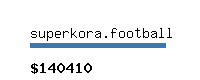 superkora.football Website value calculator