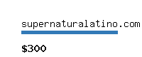 supernaturalatino.com Website value calculator