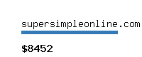 supersimpleonline.com Website value calculator