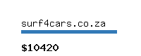 surf4cars.co.za Website value calculator